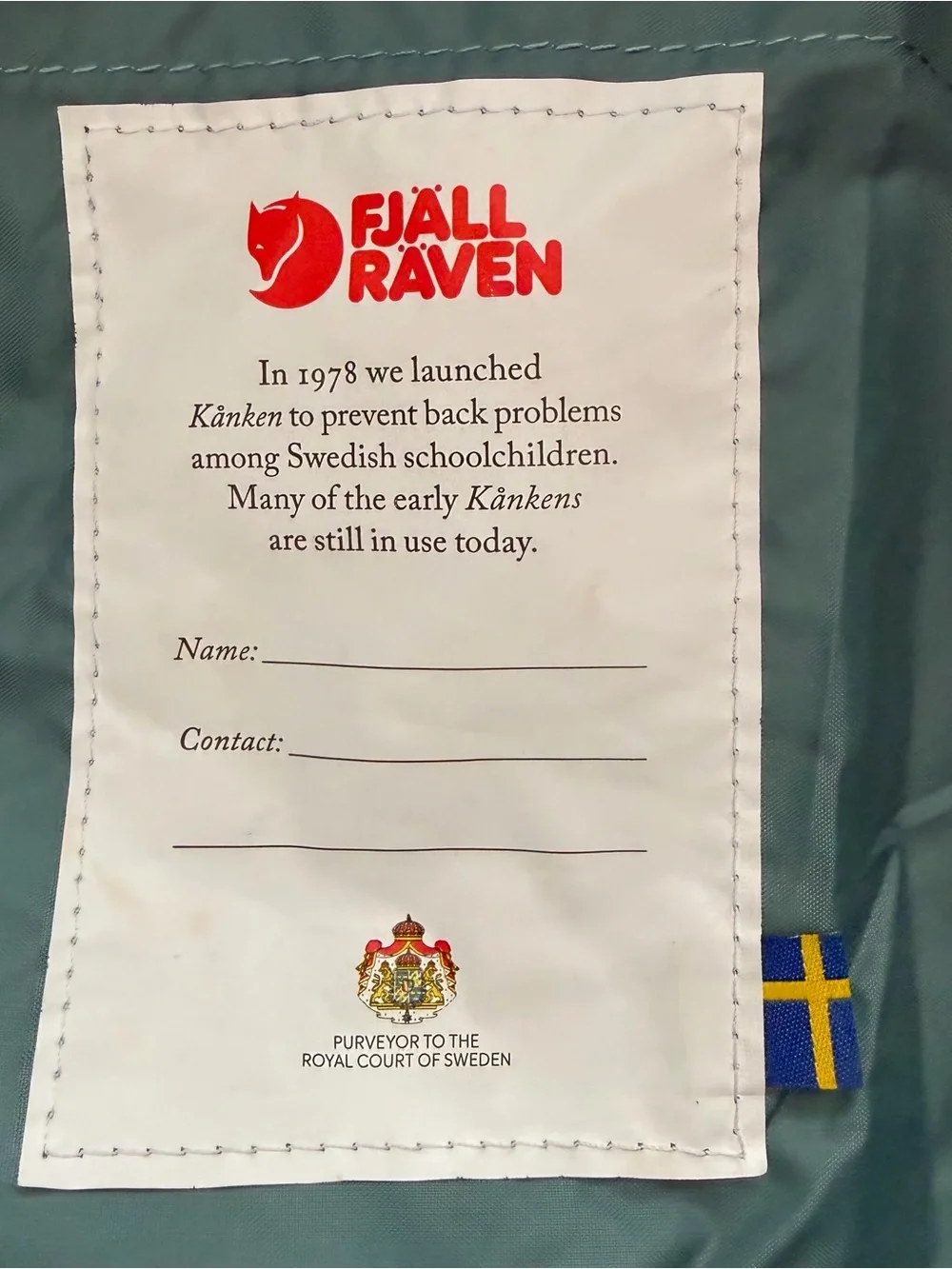 Fjällräven Kånken Sky Blue Green Casual School Everyday Backpack